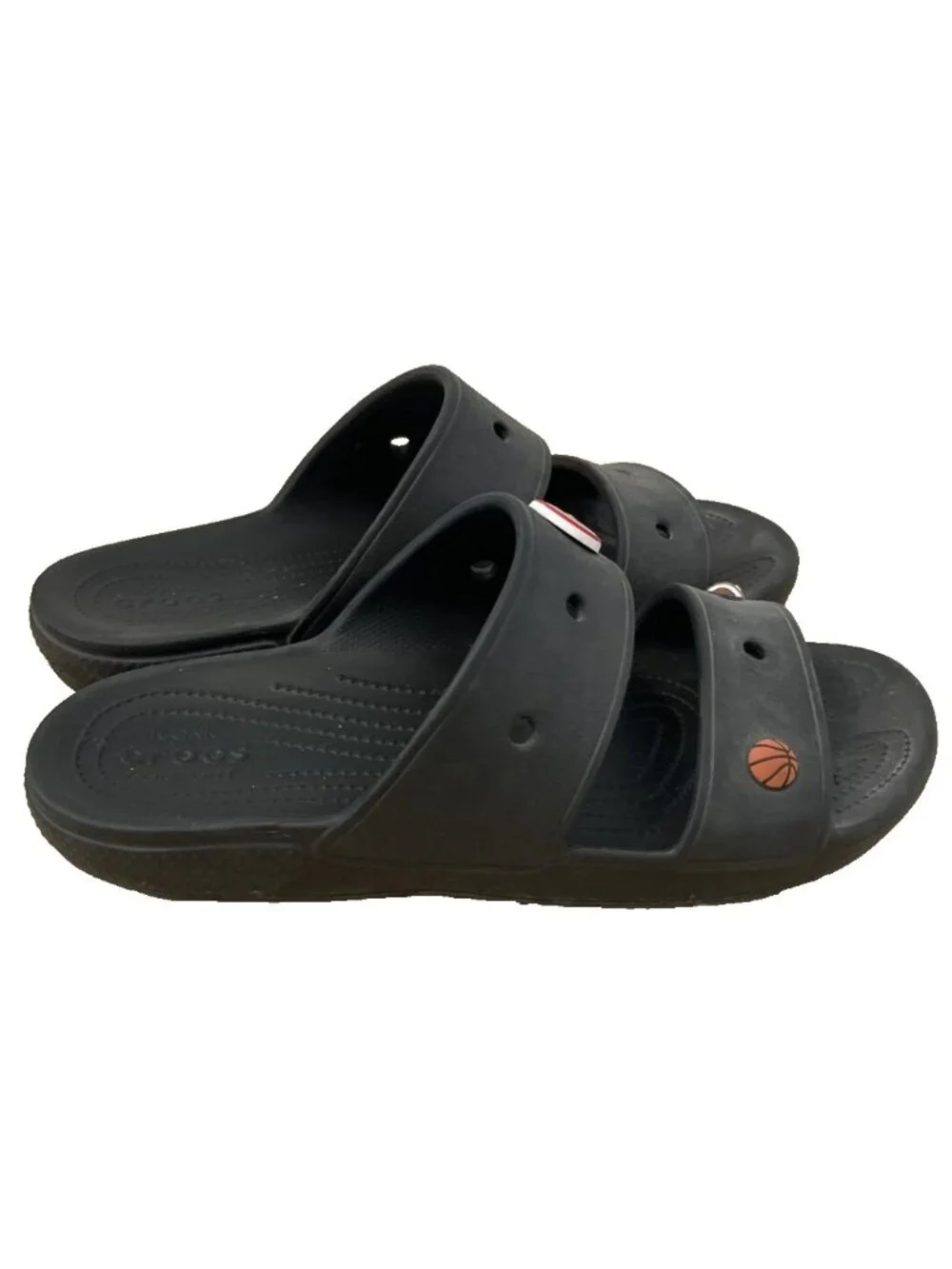 Crocs Black Double Strap Iconic Comfort Sandals Mens Size 13